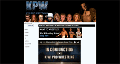 Desktop Screenshot of kiwiprowrestling.co.nz